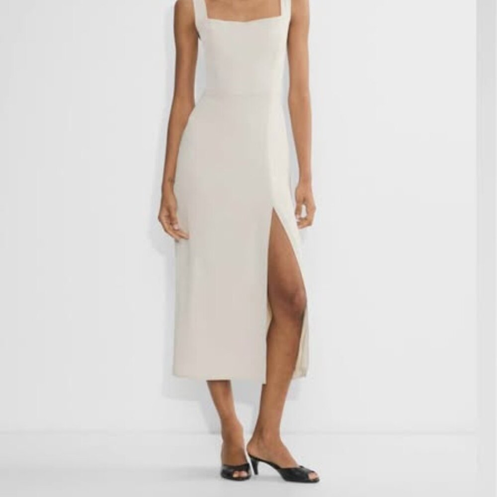 Aritzia 90s Slit Midi Dress (Babaton) Size 8 - Picture 1 of 4